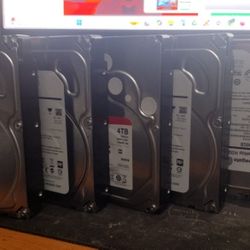 5X 4TB HDD Hard Drives