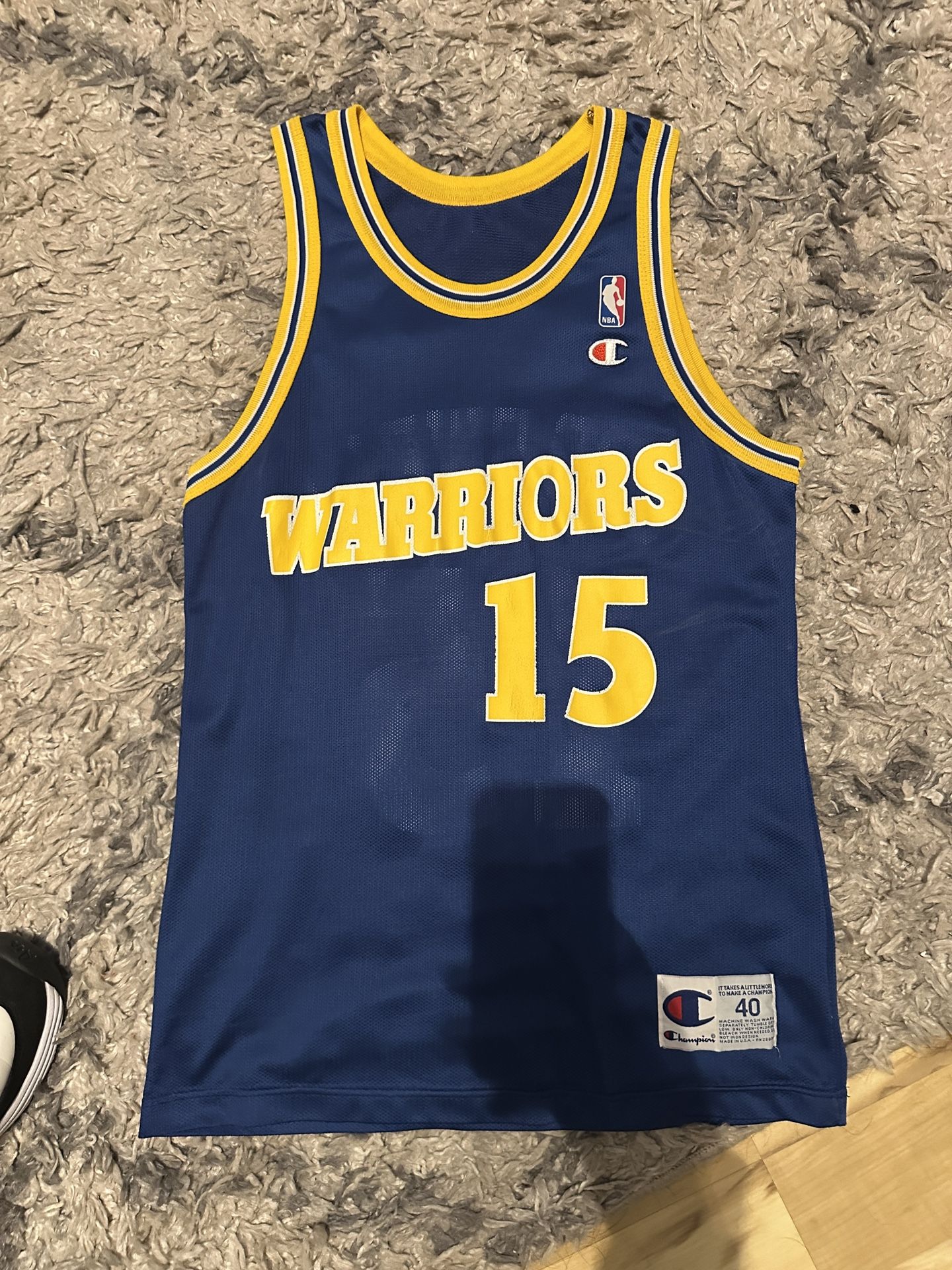 Latrell Sprewell Golden State Warriors Jersey Size 40 Champion Rare Vintage