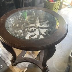 Glass Top Table 