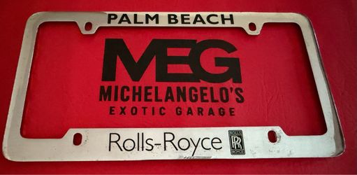 Rolls-Royce Palm Beach Dealer License Plate Frame