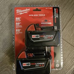 MILWAUKEE Red Lithium XC 5.0 - 2 PACK