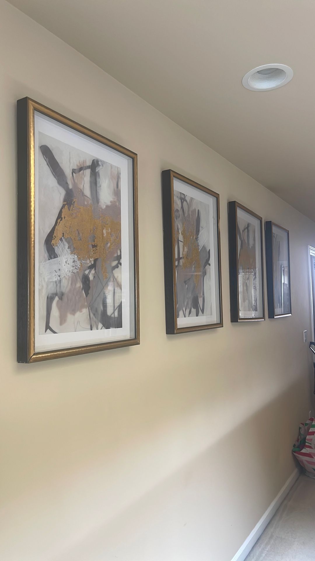 Four Black And Gold Painting