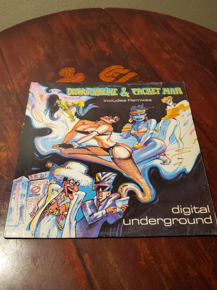 Digital Underground/ Doowutchyalike Packet Man mixes 12" Funk Overton Loyd OOP