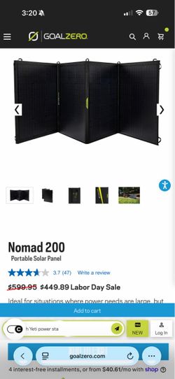 Goal Zero Nomad 200 Portable Solar Panel