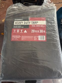 Everbilt 20 ft. x 30 ft. Brown and Silver Heavy Duty Tarp