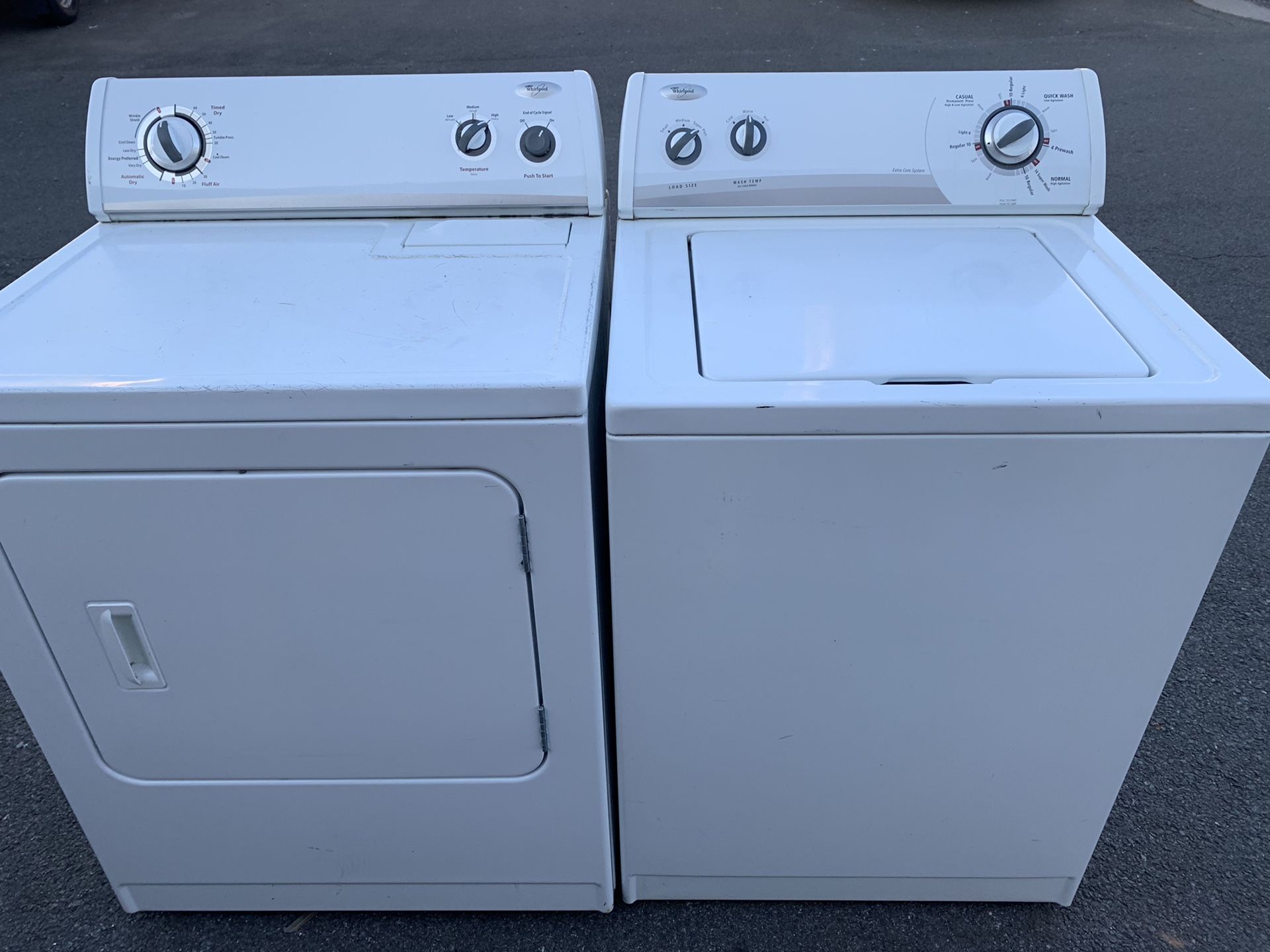 Whirlpool washer and dryer. Working good