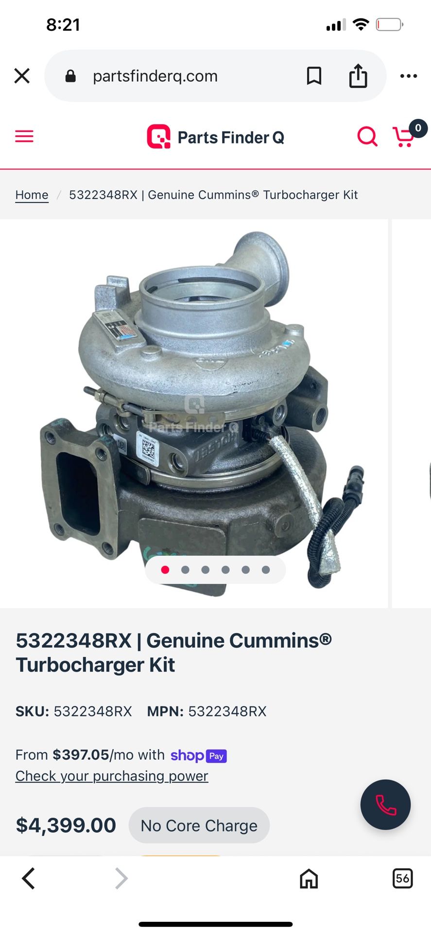 Holset Turbo Charger 53223 48RX