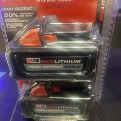  Milwaukee M18 REDLITHIUM HIGH OUTPUT XC6.0 Li-Ion Battery Pack (2 Pk) NEW SEALED