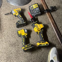 Dewalt Sawzall. Impact  With Charger And 3 Batteries 