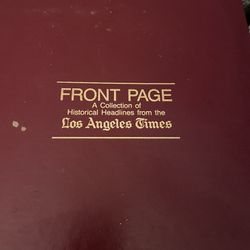 Old Historical Book Of Los Angeles County Times