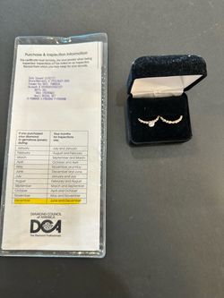 Diamond Bridal Ring Set with Certificate never worn size 7