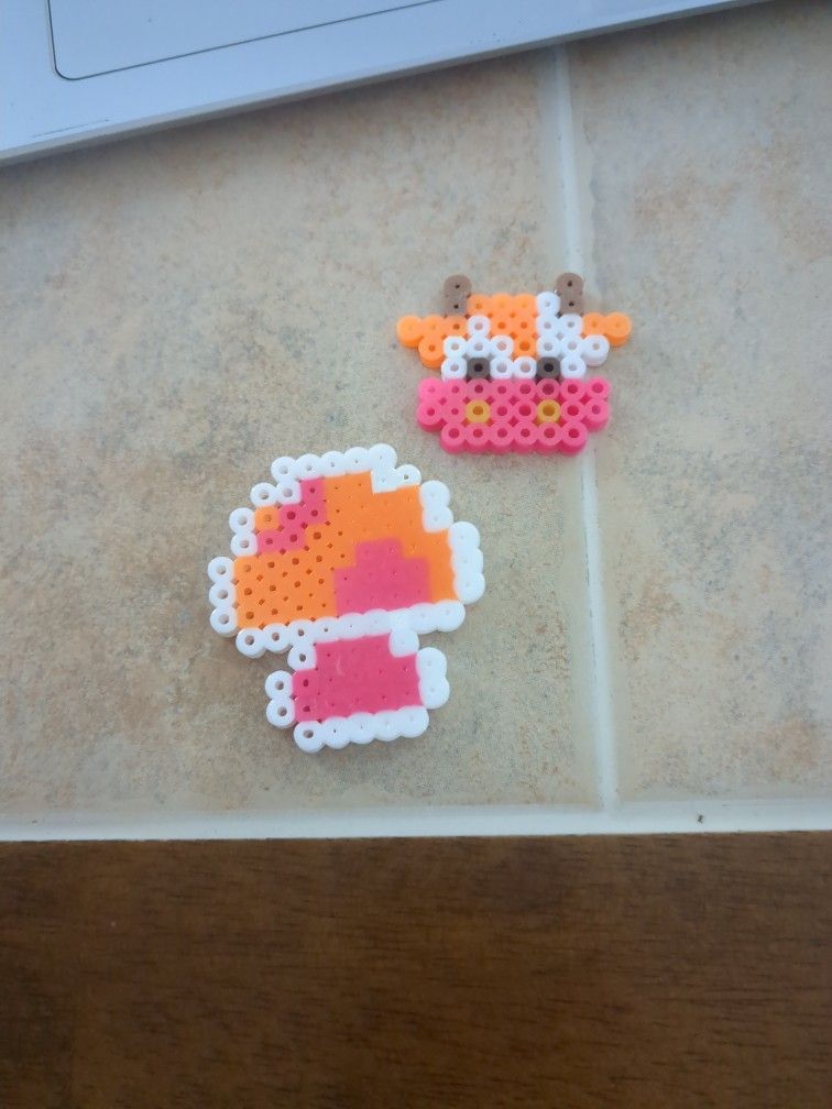Neon Pink X Orange Mushroom X Cow