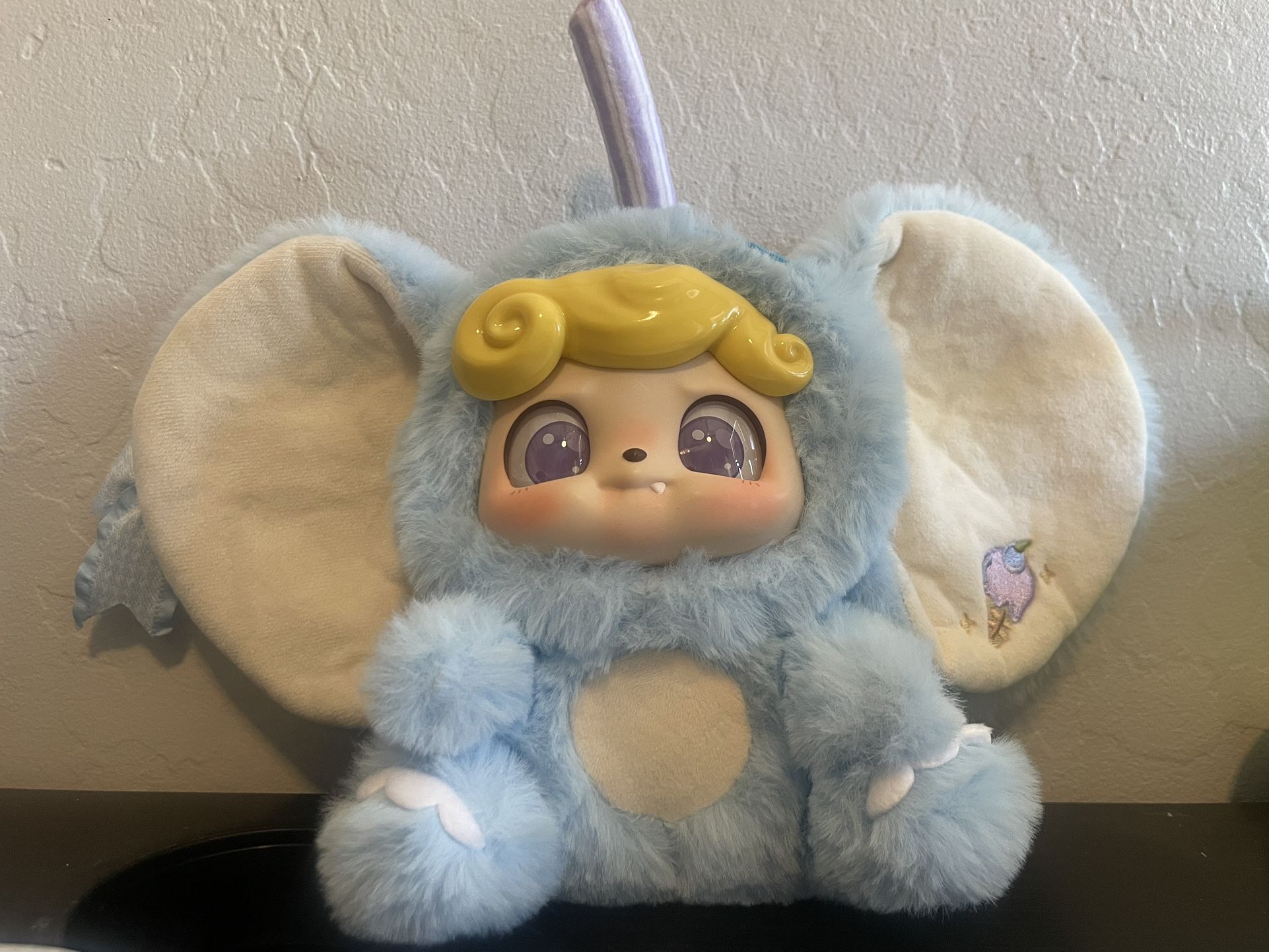 Qkid Animal Preschool Blueberry Elephant Vinyl Plush Keychain Blind Box