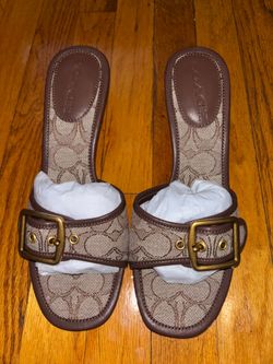 Brown Coach Margot Heels