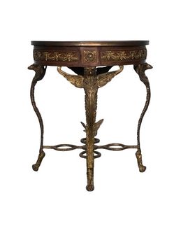 Guiredon Louis VI Eagle Table w/Marquetry