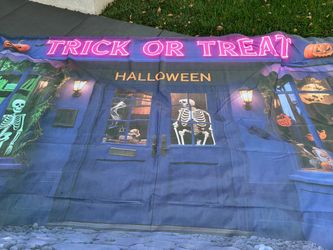 Halloween Trick or Treat Garage Door Banner