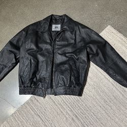 Vintage Black Leather Jacket