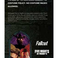 Universal Studios Halloween Horror Nights Ticket