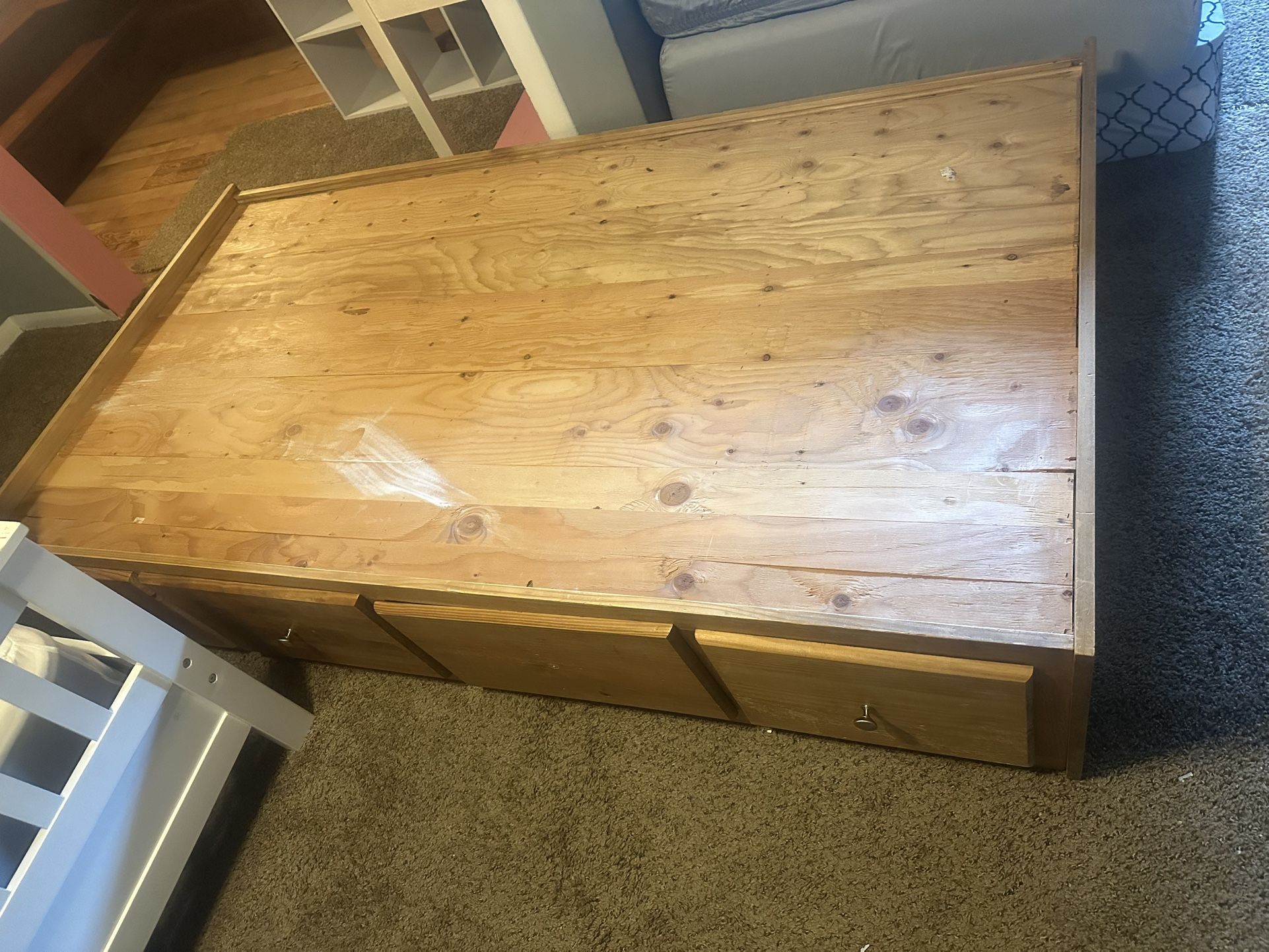 Captains Bed frame And Mattress $30