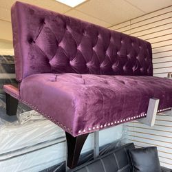 ♨️💢FUTON SOFA BED PURPLE VELVET♨️💯