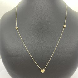 14 K Gold Hearts Chain. New