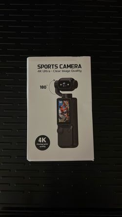 4K Sports Camera with 180° Rotation