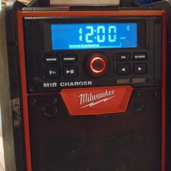 This is a Milwaukee M18 Jobsite Radio/Charger