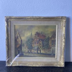 Small Town Street Signed by Mulsler