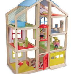 Melissa & Doug Hi-Rise Dollhouse and Furniture Set