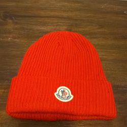 Moncler Red Knit Beanie
