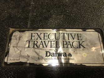 Daiwa executive fishing travel pack fly/spinning fishing setup. Cool set.