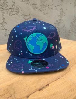 World Galaxy Hat / cap (Explore by Lids)  (Youth) Snapback Eart! Bleu marin