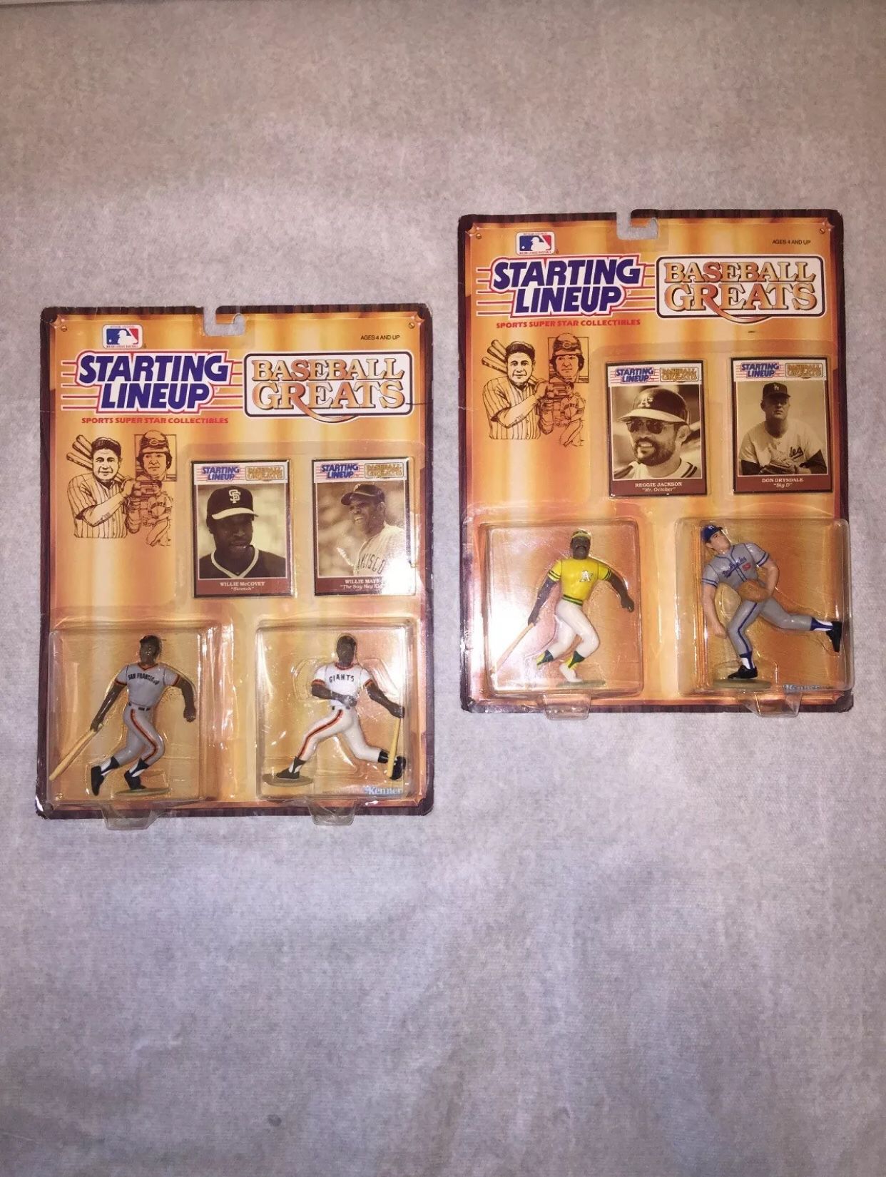 MLB New Action Figures Lot 2 Starting Lineup Toys Baseball Greats Rare Collectibles