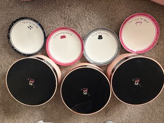 Barbie 45th Anniversary Decorative Plates and Round Boxes Set