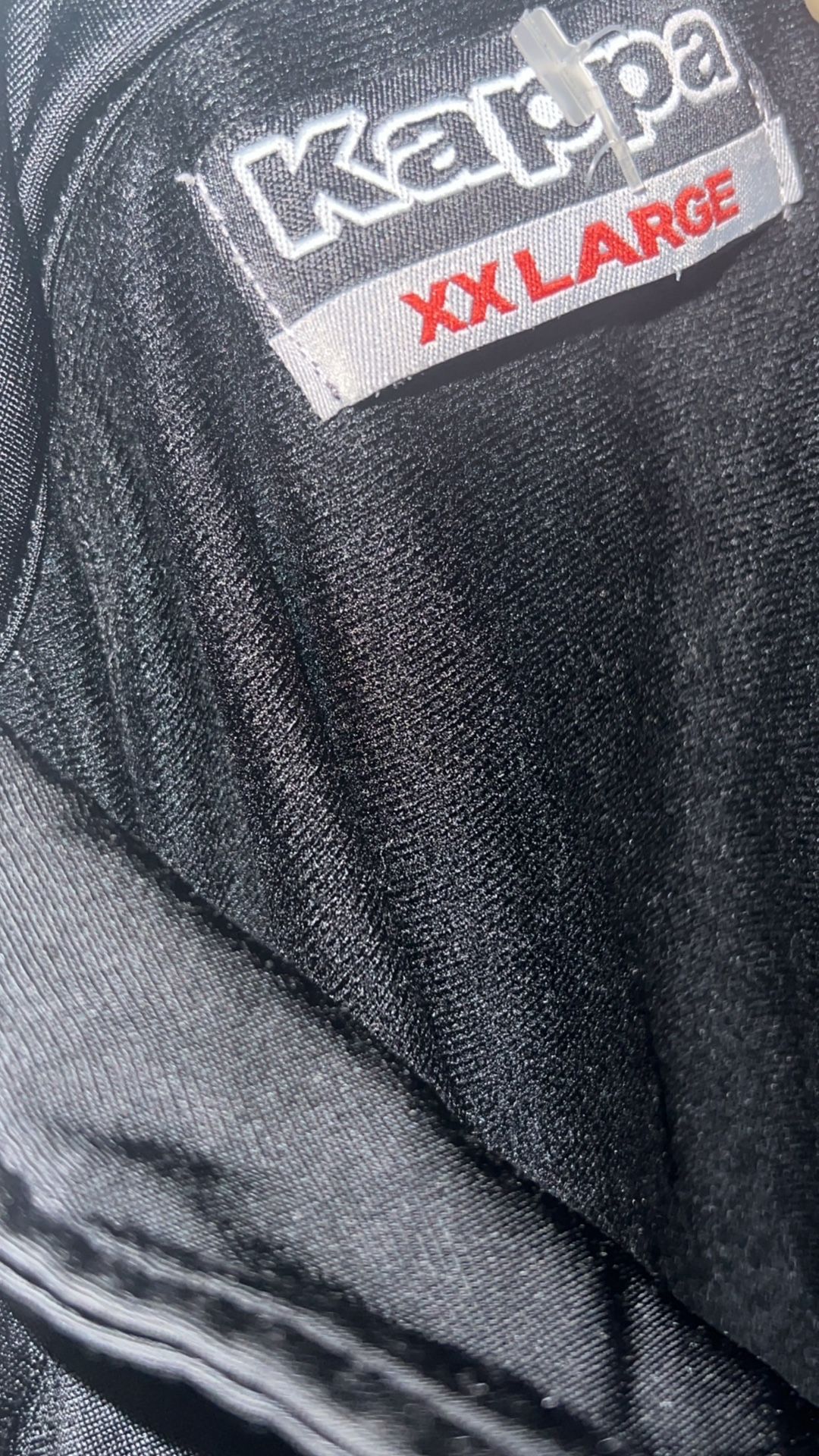 Kappa Zip Up Sweater XXL Black And Red 