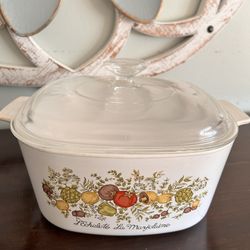 Vintage Corning Ware L’Echalote La Marjolaine Casserole Dish MCM