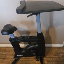 FLEXISPOT Desk Exercise Bike: Black, ABS/Polyurethane/Stainless Steel, 42 1/2 in – 48 3/8 in