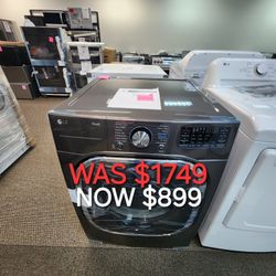 7.4 Cu. Ft. Large Capacity Vented Smart Stackable Electric Dryer W Sensor 
