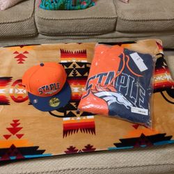 Denver Broncos Hat And Hoodie 