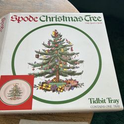 Spode Christmas Tree Tidbit Tray