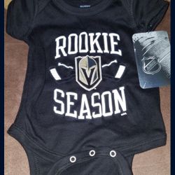 Las Vegas golden knights onesie infant new with tags hockey