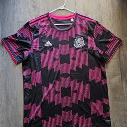 Adidas Mexico 2021 Home Stadium Jersey - Men’s 2XL - Black/Real Magenta