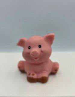 Vintage 1997 Fisher Price Little People Pink Muddy Farm Pig Stable Zoo Ark Farm