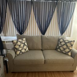 Sofa with decorative pillows 