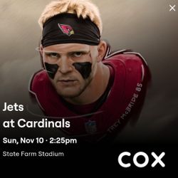 Cardinals Vs Jets Ticket Football Game
