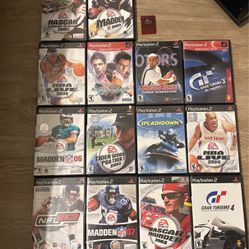 Ps2 Game Lot And Memory Card