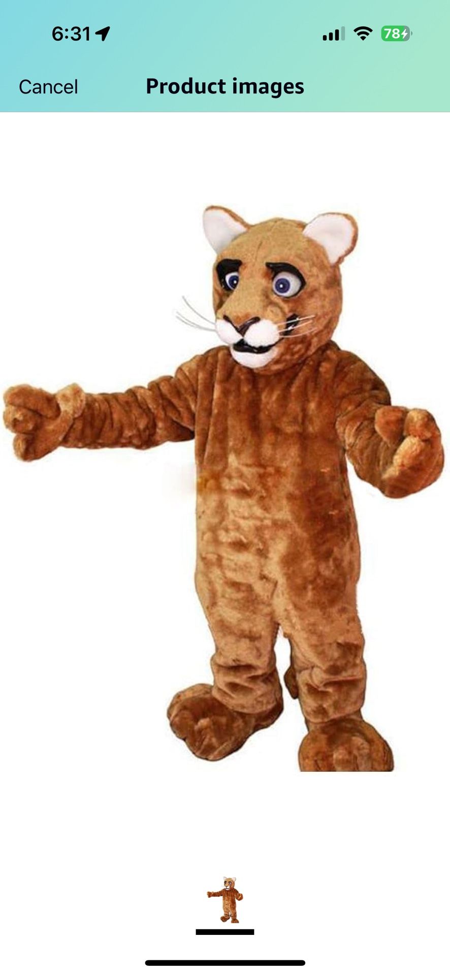 WSU Mascot outfit COSTUME