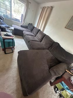 Free!! Need gone ASAP! Living spaces couch (measurement in description)