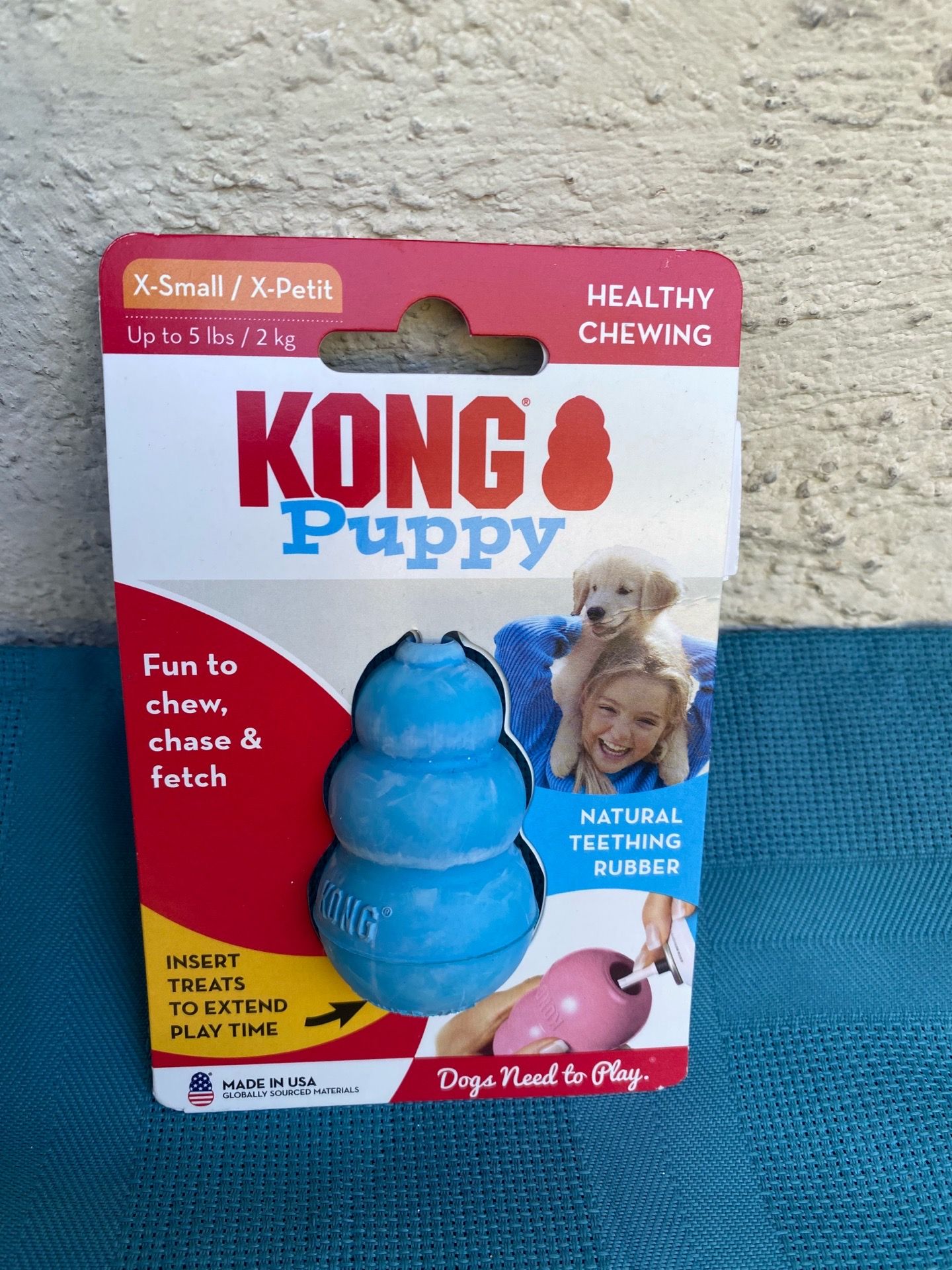 Kong Puppy Toy Natural Teething Rubber