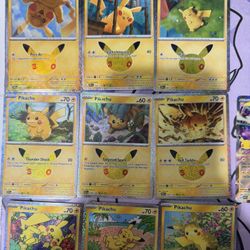 Pikachu Pokemon Cards 30th 